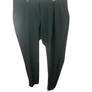 Lane Bryant Women’s Size 18R The Allie Crop Dress Pants Deep Emerald Green